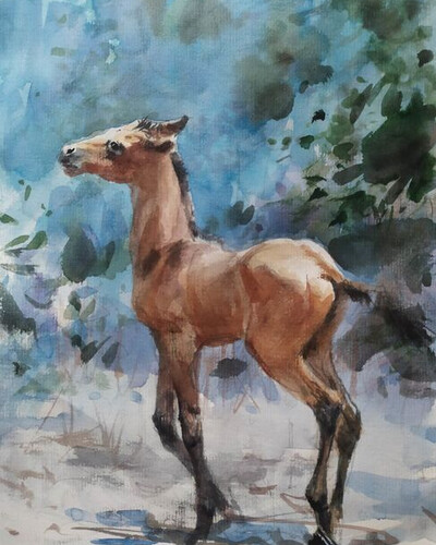 Этюд акварелью. . © Точин Алексей.