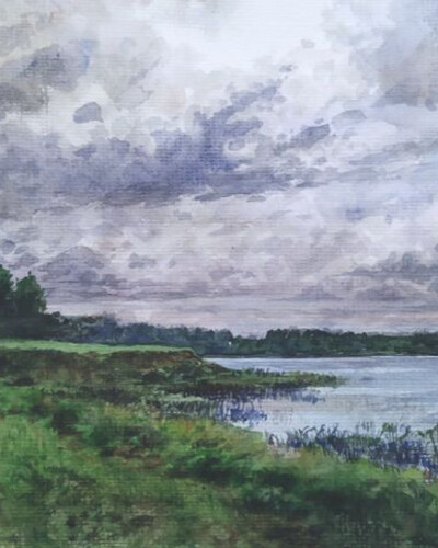 Этюд акварелью. . © Точин Алексей.