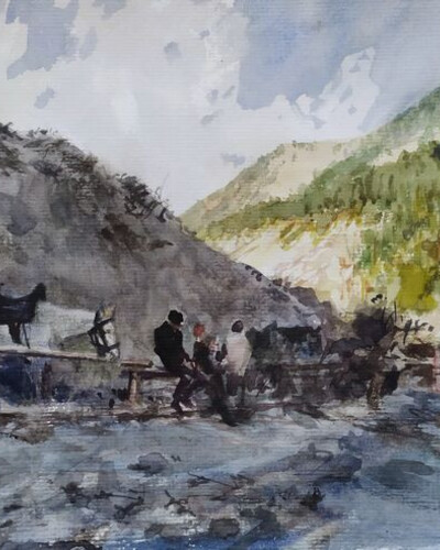 Этюд с лошадками. . © Точин Алексей.