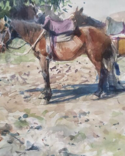 Этюд с лошадками. . © Точин Алексей.