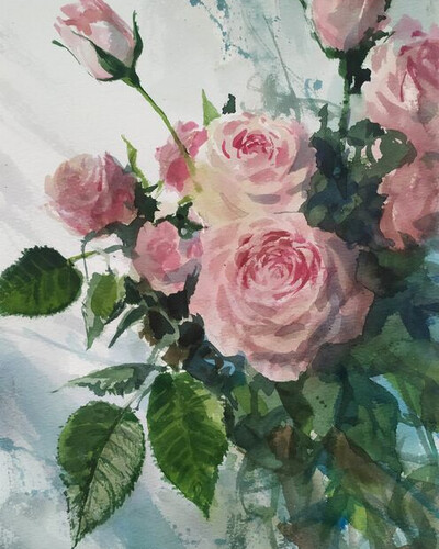 Этюд акварелью. . © Точин Алексей.