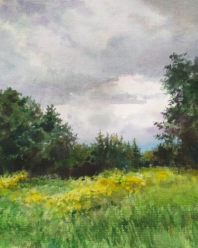 Этюд акварелью. . © Точин Алексей.