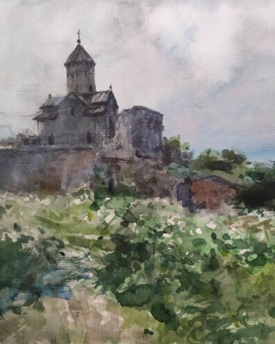 Этюд акварелью. . © Точин Алексей.