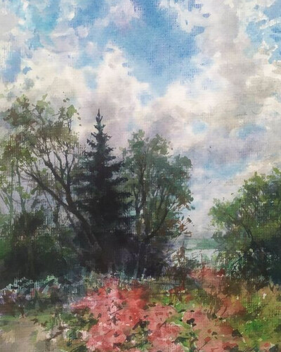Этюд акварелью. . © Точин Алексей.