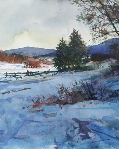 Этюд акварелью. . © Точин Алексей.