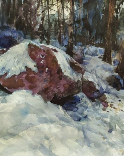 Валуны в снегу. . © Точин Алексей.