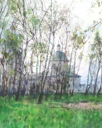 Этюд акварелью. . © Точин Алексей.