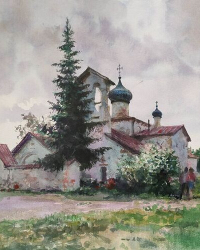 Этюд акварелью. . © Точин Алексей.