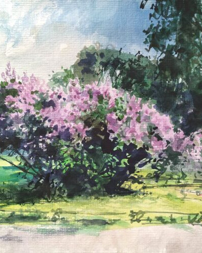 Этюд акварелью. . © Точин Алексей.