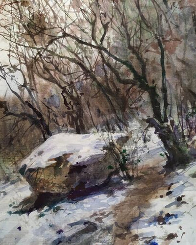 Этюд акварелью. . © Точин Алексей.