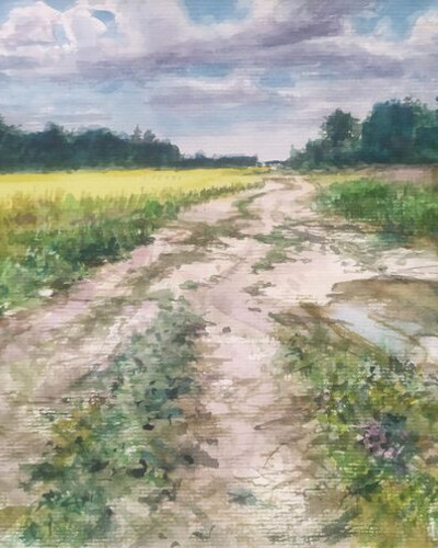 Этюд акварелью. . © Точин Алексей.
