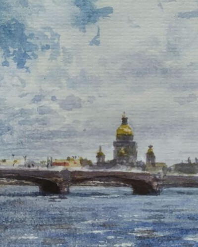 Облака над Невой. . © Точин Алексей.