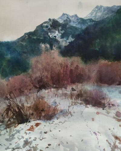 Этюд акварелью. . © Точин Алексей.