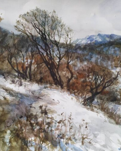 Этюд акварелью. . © Точин Алексей.