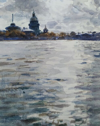 Невский этюд: облака и вода. . © Точин Алексей.