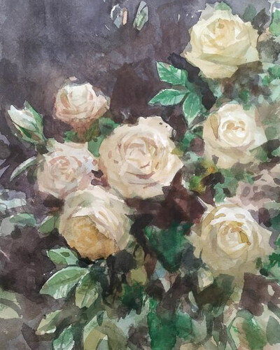 Этюд акварелью. . © Точин Алексей.