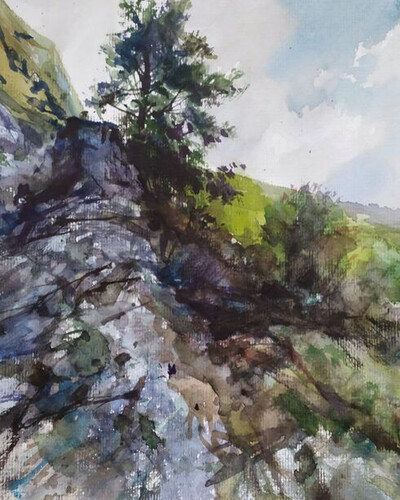 Этюд акварелью. . © Точин Алексей.