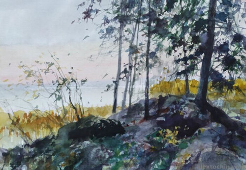 Этюд акварелью. . © Точин Алексей.