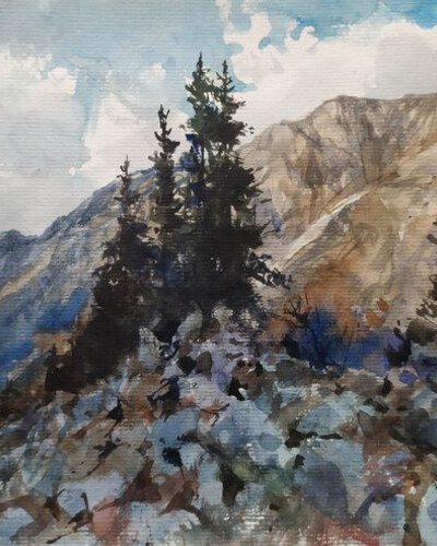 Этюд акварелью. . © Точин Алексей.