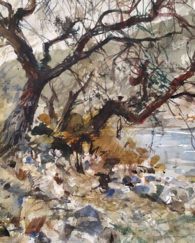 Этюд акварелью. . © Точин Алексей.