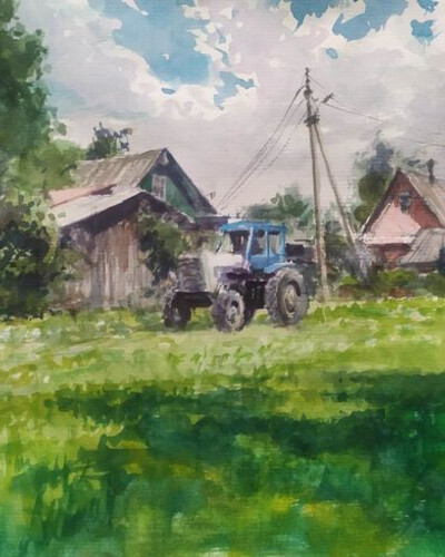 Этюд акварелью. . © Точин Алексей.