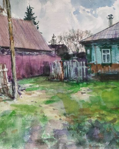 Этюд акварелью. . © Точин Алексей.