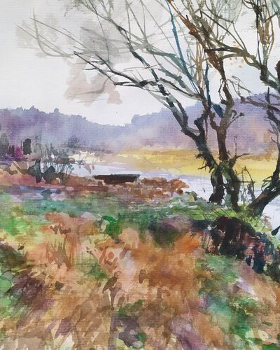 Этюд акварелью. . © Точин Алексей.