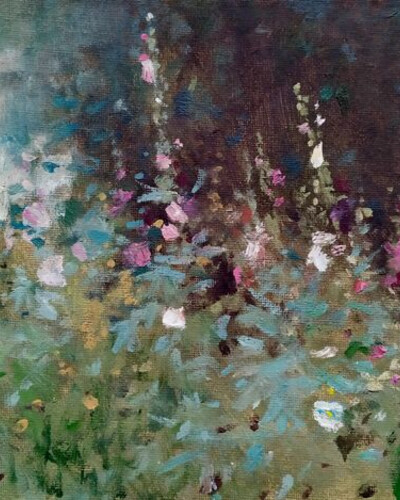 Мальвы. Этюд. . © Точин Алексей.