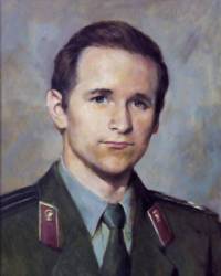 Портрет военного врача. холст, масло. © Алексей Точин Портреты маслом на холсте.